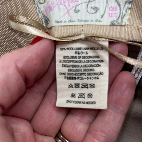 Free People Blush Pink Wool boho hat OS with band main image 9